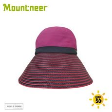 Mountneer 山林 中性透氣抗UV草編帽《紫羅蘭》11H06/抗UV/遮陽帽/防曬帽/休閒帽