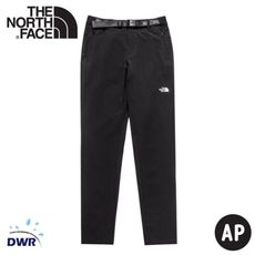 The North Face 女 彈性防潑水長褲(附腰帶)《黑》4UBD/戶外徒步褲/休閒長褲/登山