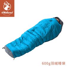 Wildland 荒野 輕量保暖600g羽絨睡袋《帝國藍》W5001/睡袋/保暖睡袋/羽絨睡袋