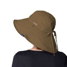 Wildland 荒野 女 抗UV印花雙面優雅遮陽帽《沙色》WH1065/防曬帽/圓盤帽/登山帽