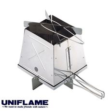 UNIFLAME 日本 不銹鋼火箭爐(小)683033/露營爐具/炊具/烤肉/焚火爐