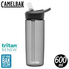 CamelBak 美國 600ml eddy+多水吸管水瓶RENEW《炭黑》CB2466001060