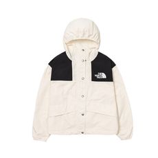 The North Face 女 寬版連帽風衣外套 AP《沙丘白》5JXO/登山/防潑水/連帽/防風