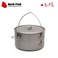 North Field 美國 2.9L 加大版 純鈦可拆式提把湯鍋CNDTKS034/登山/露營/鍋