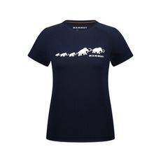 MAMMUT 長毛象 女 QD Logo Print AF 快乾短袖T恤《海洋藍 PRT3》1017