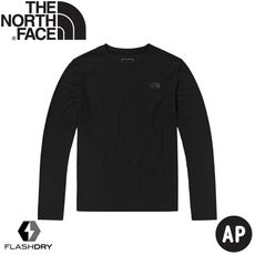 The North Face 女 排汗長袖T恤 AP《黑》5B12/排汗衣/圓領長袖/休閒上衣/大學