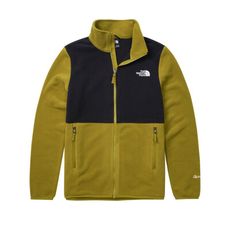 The North Face 男 可套式刷毛保暖外套《硫磺綠》83OS/保暖立領抓絨外套/休閒外套