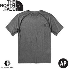 The North Face 男 透氣排汗短袖T恤《灰》49AA/短T/短袖上衣/排汗衣/休閒短袖