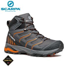 Scarpa 意大利 男 GORE-TEX高筒登山鞋《鐵灰/橘》63090-200/登山鞋/戶外鞋