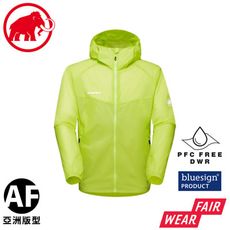 MAMMUT 長毛象 男 Convey WB Hooded Jacket 防潑水風衣 AF《淺萊姆綠