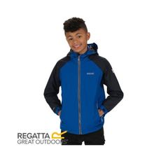 REGATTA 英國 兒童 盧卡Ⅳ超潑反光二件式《浪藍/海軍藍》透氣/防風/內刷毛/RKP175