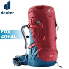 Deuter 德國 FOX 40+4L 拔熱背包《紅/藍》3611221/雙肩後背包/自助旅行/登山