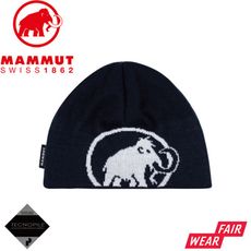 MAMMUT 長毛象 Tweak Beanie 針織LOGO保暖豆豆帽《海洋藍》1191-01352