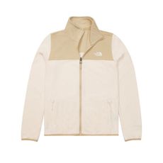 The North Face 女 可套式刷毛保暖外套《梔子白碎石》81SR/保暖立領抓絨外套/休閒外