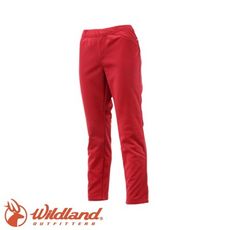 Wildland 荒野 女 彈性針織合身長褲《暗紅》0A12363/保暖長褲/休閒合身長褲