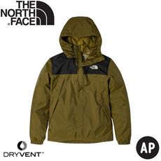 The North Face 男 DV防水外套 AP《軍綠/黑》7QOH/防風外套/連帽外套/衝鋒衣