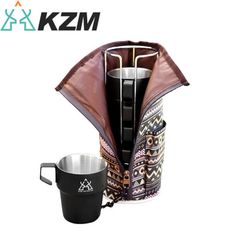 KAZMI 韓國 不鏽鋼雙層300ml馬克杯5入組《啞光黑》K8T3K004/戶外餐具/露營餐具/不