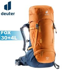 Deuter 德國 FOX 背包 30+4L《芒果黃/暗藍》3611121/雙肩後背包/自助旅行/登