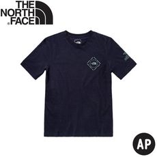 The North Face 男 排汗透氣短袖T恤 AP《海軍藍》5B34/短T/短袖上衣/排汗衣/