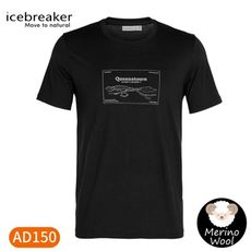 Icebreaker 男 Tech Lite圓領短袖上衣AD150《皇后鎮-黑》IB105390/短