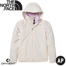 The North Face 女 DryVent防水外套AP《米白/淺紫》5AZZ/衝鋒衣/防風外套