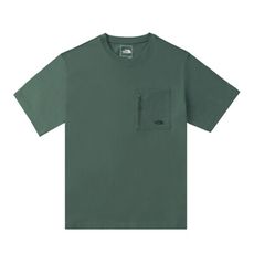 The North Face 男 休閒大口袋短袖棉T AP《鴨綠》8C7T/登山/短T/圓領/運動衣