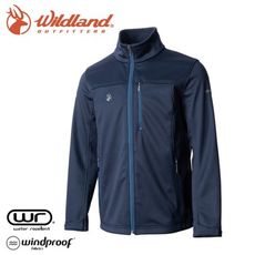 Wildland 荒野 男 三層貼防風保暖功能外套《深藍》0A72908/夾克/運動外套/抗風透氣