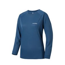 Mont-Bell 日本 COOL L/S T 女排汗長T《海軍藍》1114630/運用T/登山/排