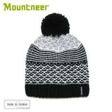 Mountneer 山林 保暖針織毛線帽《黑》12H62/毛帽/保暖帽/休閒帽