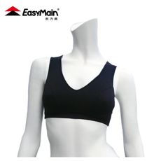 EasyMain 衣力美 頂級彈性快乾運動胸衣 寬肩帶 黑內衣/彈性內衣/運動內衣/快乾內衣/透氣排