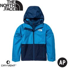 The North Face 童 DV防水兩件式刷毛保暖外套AP《藍》7WOM/兩件式/防風外套/露