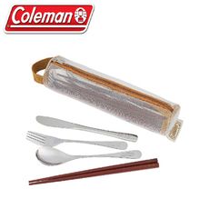 Coleman 美國 四人份不鏽鋼食器組CM-38932/環保餐具/四人份食器組/露營餐具