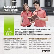 Ratops 瑞多仕 女 Coolmax條紋剪接POLO短袖上衣《酒紅領》DB8804/POLO衫/