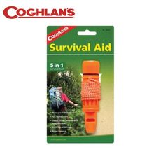 COGHLANS 加拿大 五合一緊急救生哨 Survival Aid 指北針/防水藥罐/防水火柴盒/