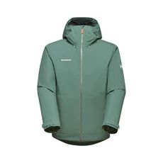 MAMMUT 瑞士 Hooded Jacket AF 男 兩件式防水保暖外套《深玉石綠/綠樹林》10