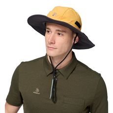 Wildland 荒野 中性 抗UV防水功能大盤帽《駱黃色》W2021/防曬帽/圓盤帽/登山帽