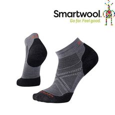 SmartWool 美國 男款 PhD 菁英減震型跑步低筒襪《石墨灰》排汗襪/保暖襪/抗臭襪/SW0