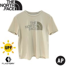 The North Face 女 LOGO短袖棉T恤AP《淺卡其》5JYR/T恤/短T/休閒短袖/圓