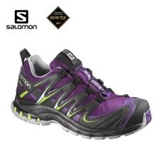 SALOMON 索羅門 女款 XA PRO 3D GORE-TEX W 越野跑鞋〈宇宙紫/黑〉越野跑