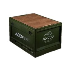 MCED 穿山甲雙開門折疊整理箱+桌版-大款《綠》3I1208/裝備箱/汽車收納/收納箱/露營收納箱
