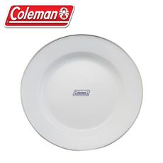 Coleman 美國 琺琅盤單入《白》CM-32360/炊具/野炊餐具/露營/登山/盤子/料理盤