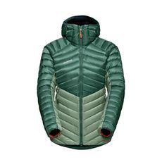 Mammut 長毛象 女 Broad Peak IN 防潑水羽絨連帽外套《玉石綠/深玉石綠》 101