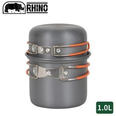 RHINO 犀牛 K-1 犀牛單人鋁合金輕便套鍋K-1/露營炊具/登山鍋具/野炊/摺疊鍋/套鍋