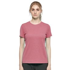 Wildland 荒野 女 彈性抗UV防蚊圓領衣《莫蘭迪粉》W1629/排汗衣/戶外運動機能上衣/運