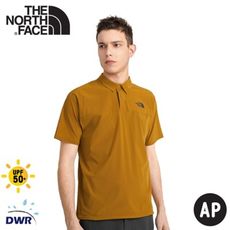 The North Face 男 抗UV POLO衫《棕褐》4UAZ/防潑水短袖/半襟衫/運動衣/休