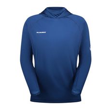 MAMMUT 長毛象 男 Selun FL Sun Hoody AF 機能套頭連帽上衣《深冰藍》10