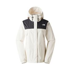 The North Face 女 DV防水兩件式刷毛外套 AP《黑/白》7QW6/防水透氣寬鬆連帽三