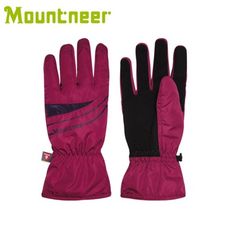 Mountneer 山林 PRIMALOFT防水觸控手套《深桃紅/紫》12G08/防風/透氣/保暖