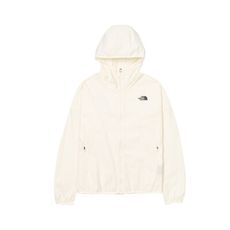 The North Face 女 四彈抗UV防潑外套 AP《沙丘白》7WCP/登山/抗UV/連帽/防