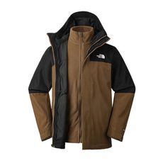 The North Face 男 DV兩件式防水透氣刷毛保暖外套 AP《黑/棕》89ZP/登山/衝鋒